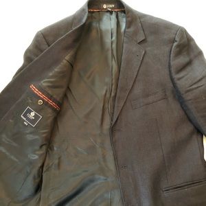 J crew navy blue linen sport coat 42R